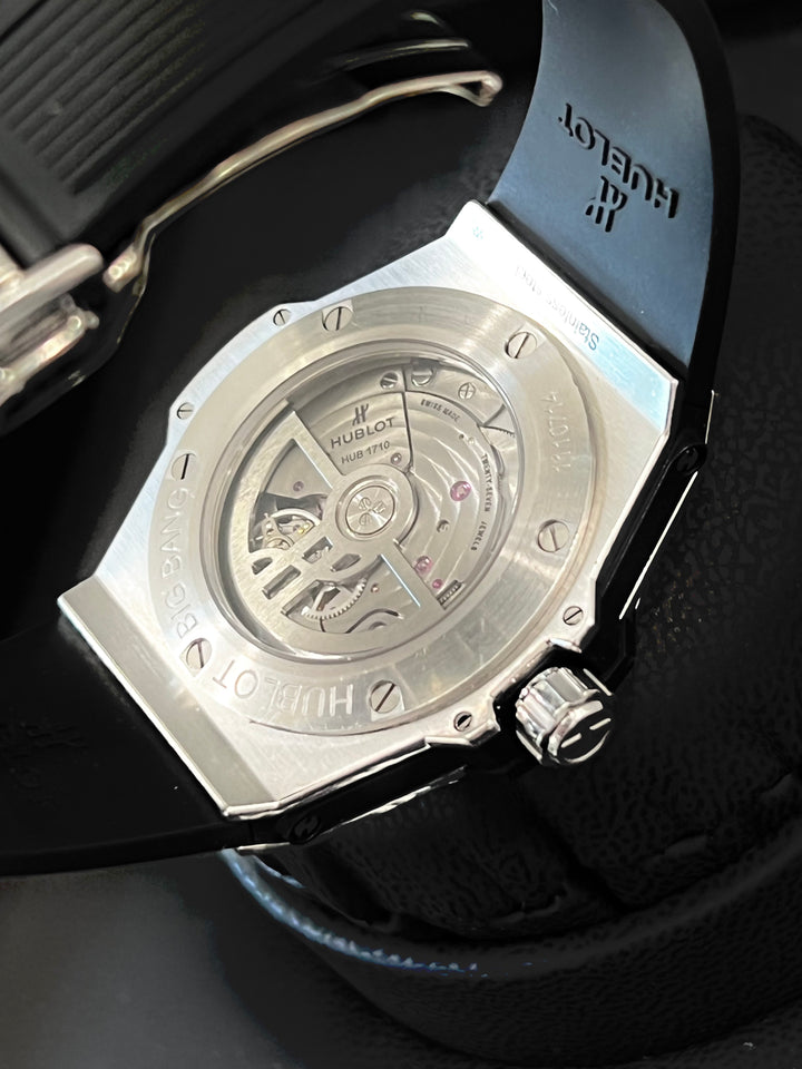 HUBLOT BIG BANG ONE CLICK STEEL DIAMONDS 39MM WATCH