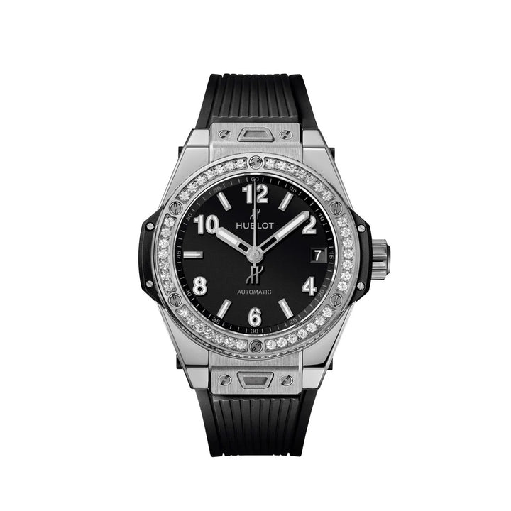 HUBLOT BIG BANG ONE CLICK STEEL DIAMONDS 39MM WATCH