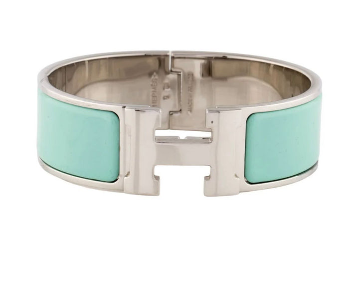 HERMÈS CLIC CLAC H ENAMEL WIDE CUFF BRACELET