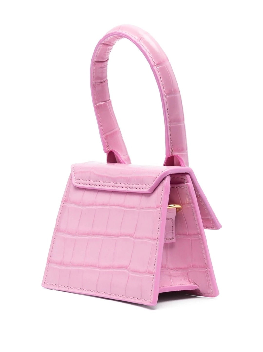 JACQUEMUS LE CHIQUITO MINI CROC EMBOSSED LEATHER CROSSBODY BAG