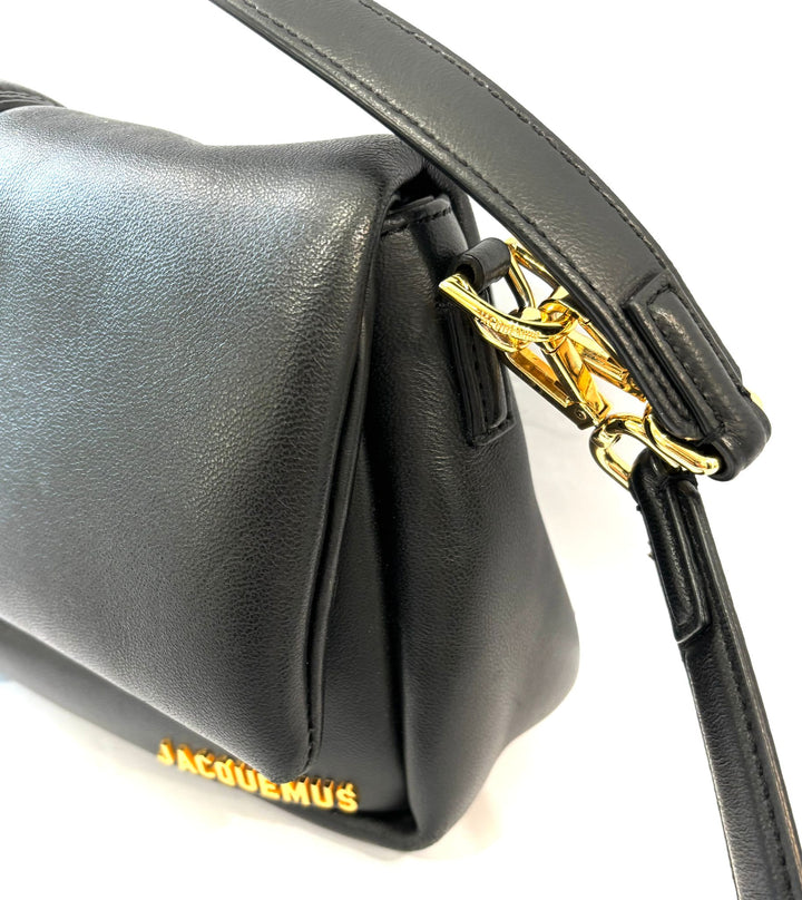 JACQUEMUS LE BAMBIMOU PADDED LAMBSKIN LEATHER SHOULDER BAG