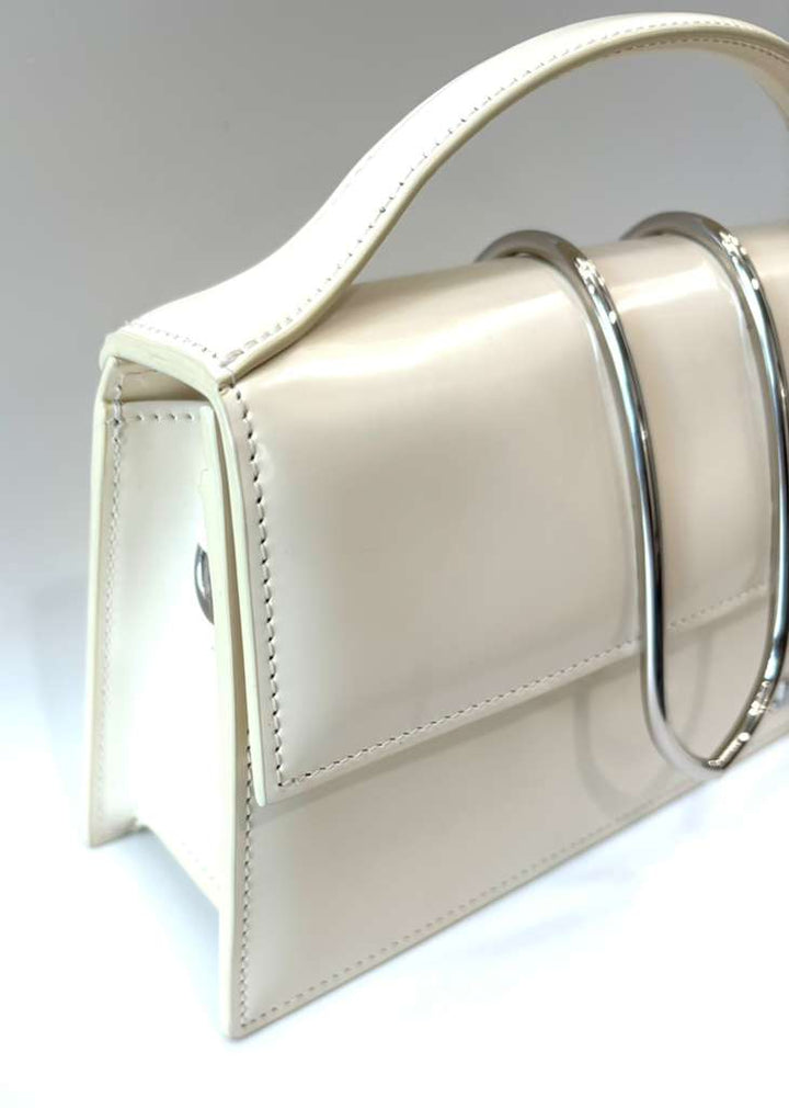 JACQUEMUS LE GRAND BAMBINO LEATHER SHOULDER BAG