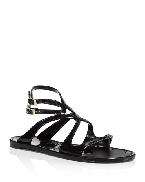 JIMMY CHOO LANCE GLADIATOR JELLY SANDALS