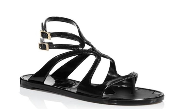 JIMMY CHOO LANCE GLADIATOR JELLY SANDALS