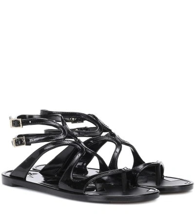 JIMMY CHOO LANCE GLADIATOR JELLY SANDALS