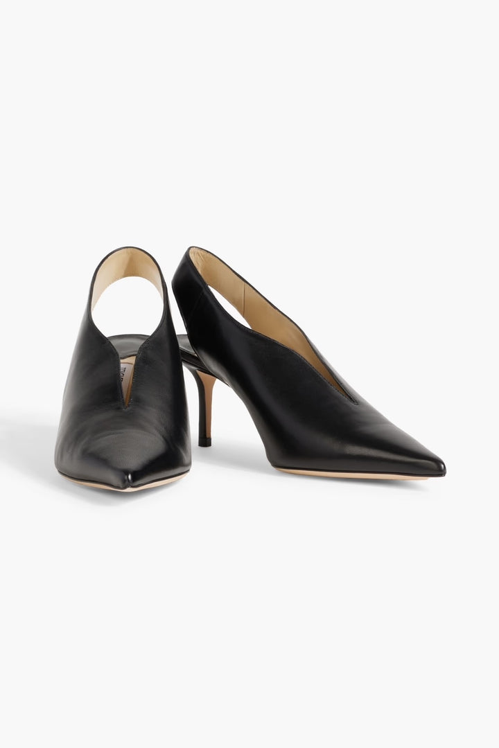 JIMMY CHOO SAISE 65 LEATHER SLINGBACK PUMPS