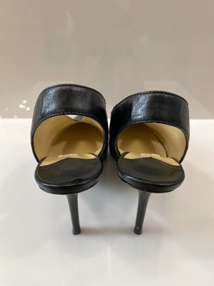 JIMMY CHOO SAISE 65 LEATHER SLINGBACK PUMPS