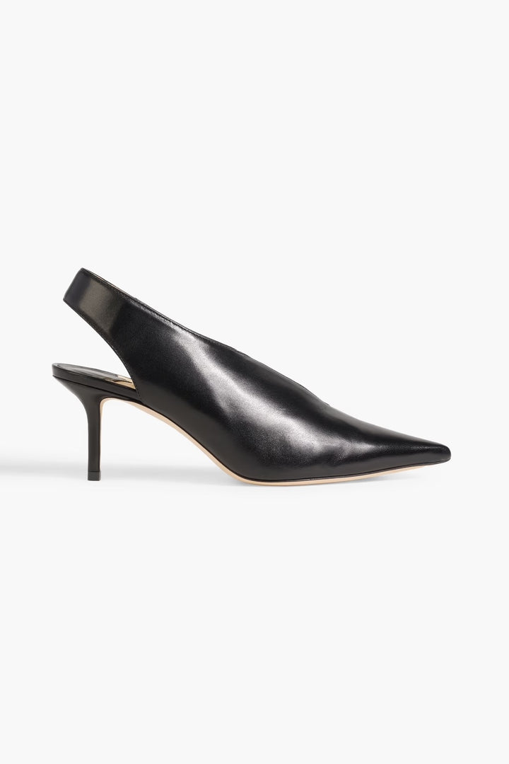 JIMMY CHOO SAISE 65 LEATHER SLINGBACK PUMPS