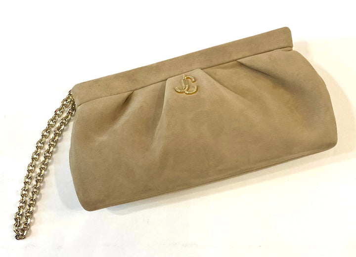 JIMMY CHOO SUEDE CLUTCH BAG