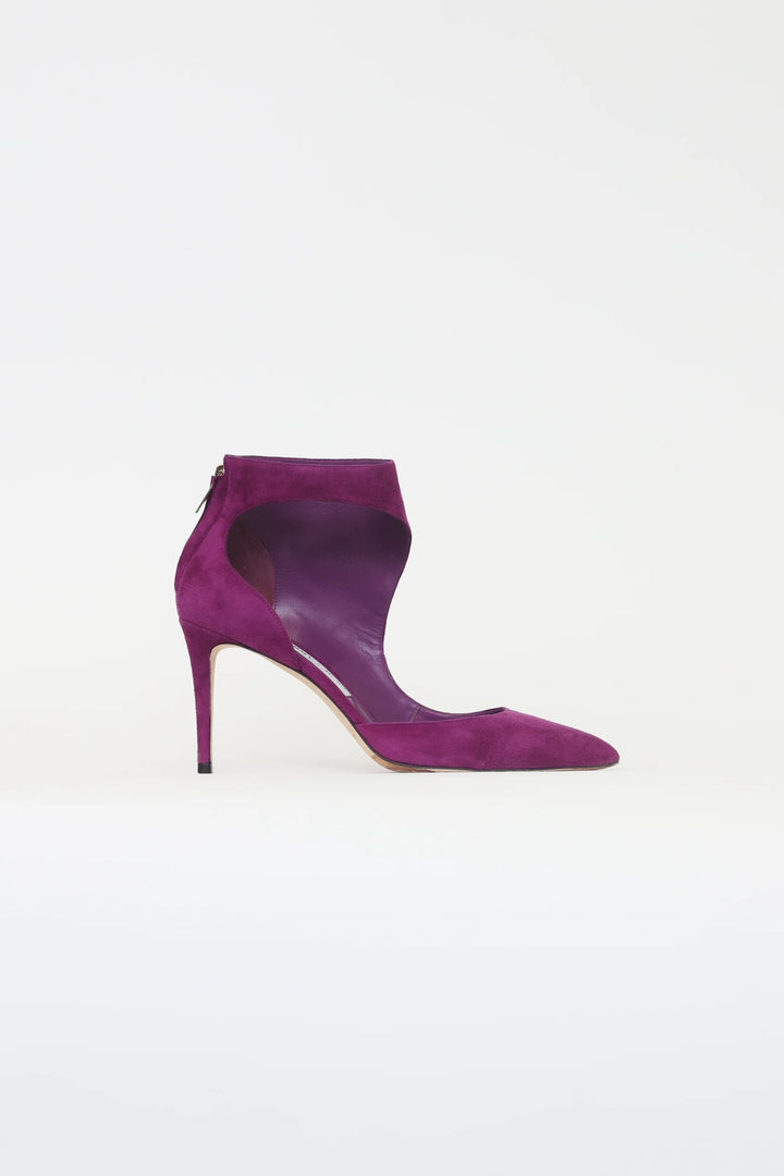 JIMMY CHOO TARIS 85 MADELINE SUEDE BOOTIES