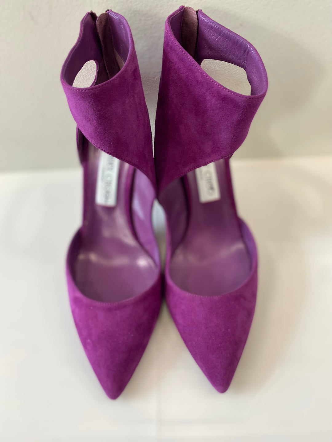 JIMMY CHOO TARIS 85 MADELINE SUEDE BOOTIES