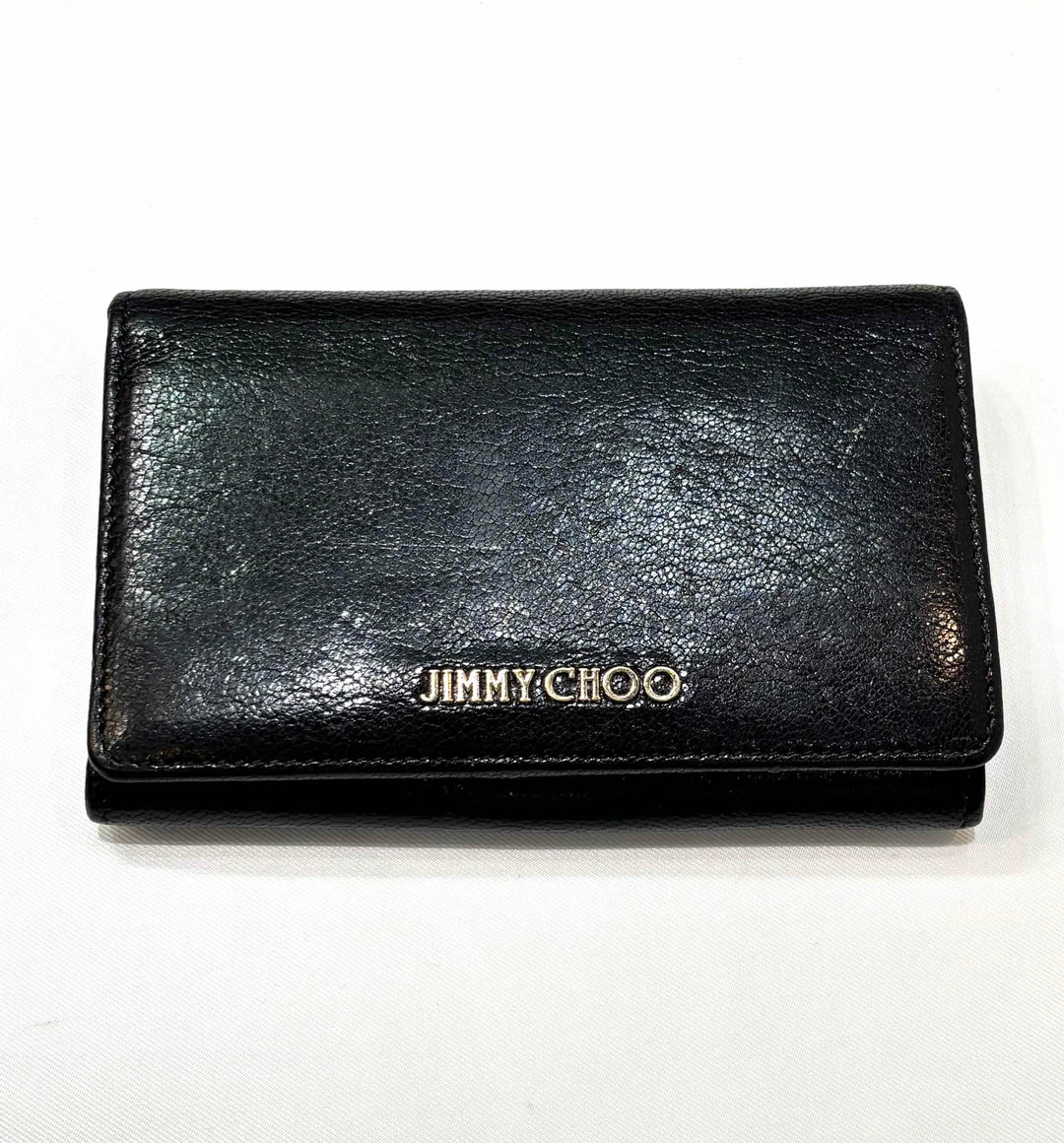 JIMMY CHOO MARLEE CALFSKIN LEATHER BI-FOLD WALLET
