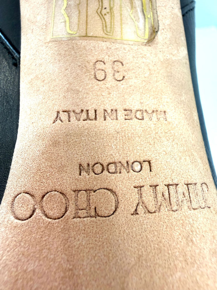 JIMMY CHOO NAPPA LEATHER OVER KNEE BOOTS