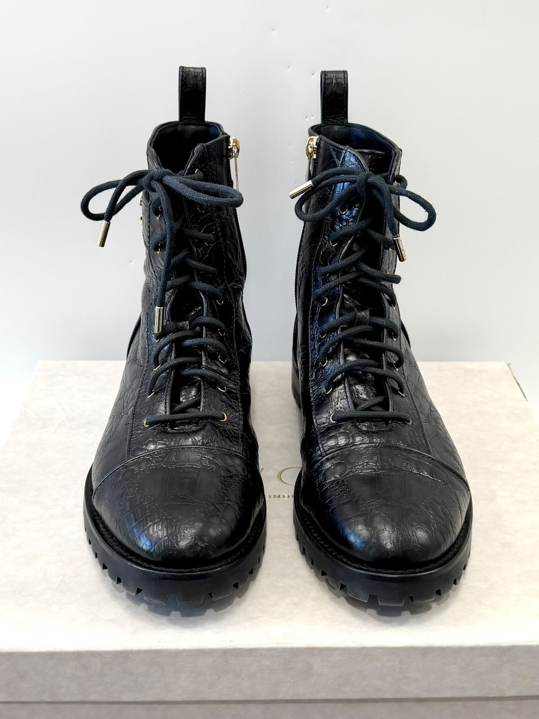 JIMMY CHOO CAYO COMBAT BOOTS