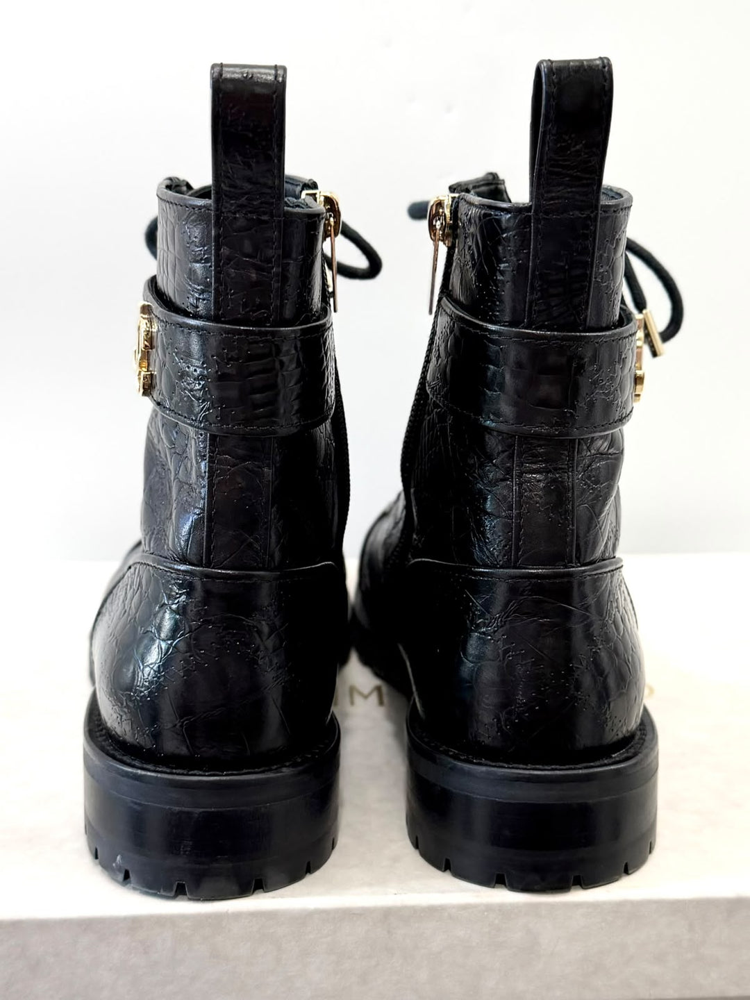 JIMMY CHOO CAYO COMBAT BOOTS