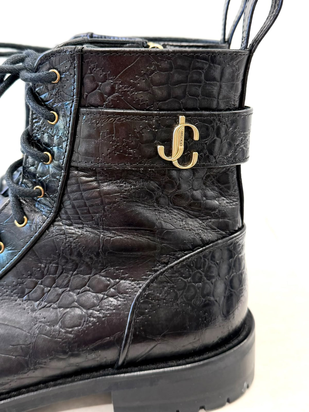 JIMMY CHOO CAYO COMBAT BOOTS