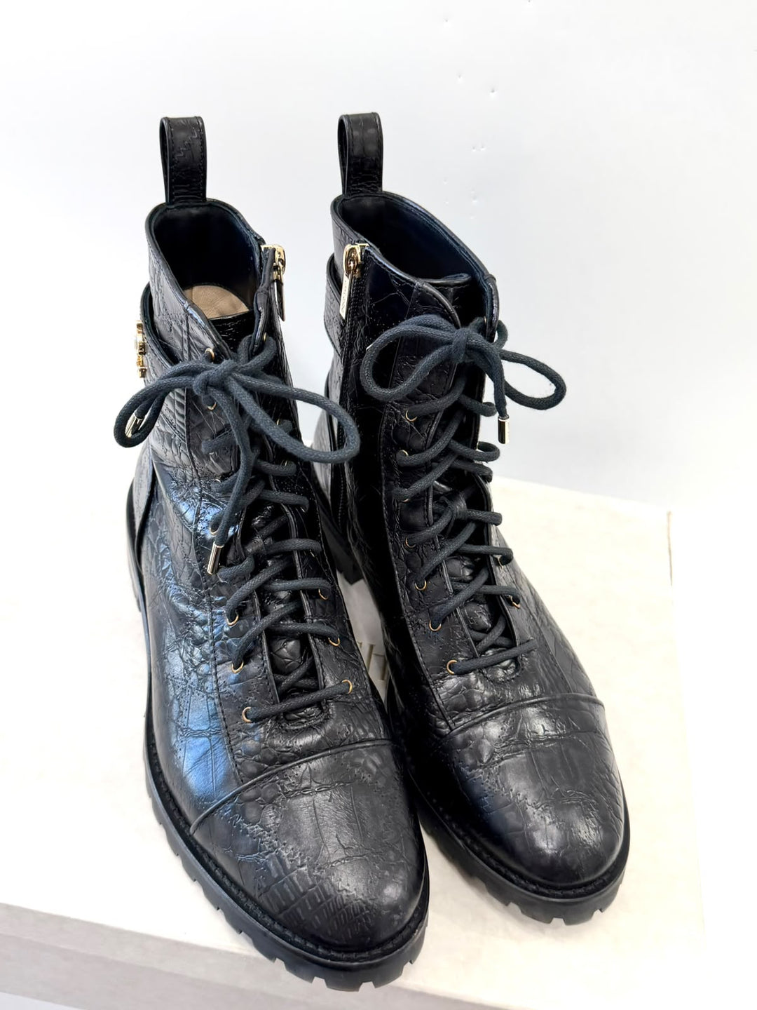 JIMMY CHOO CAYO COMBAT BOOTS