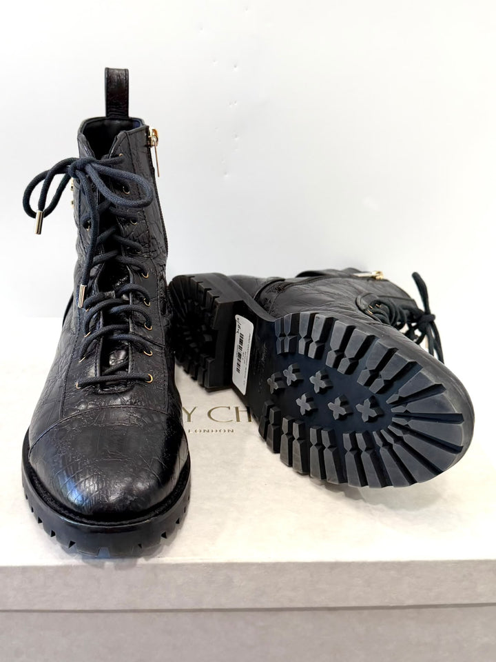 JIMMY CHOO CAYO COMBAT BOOTS