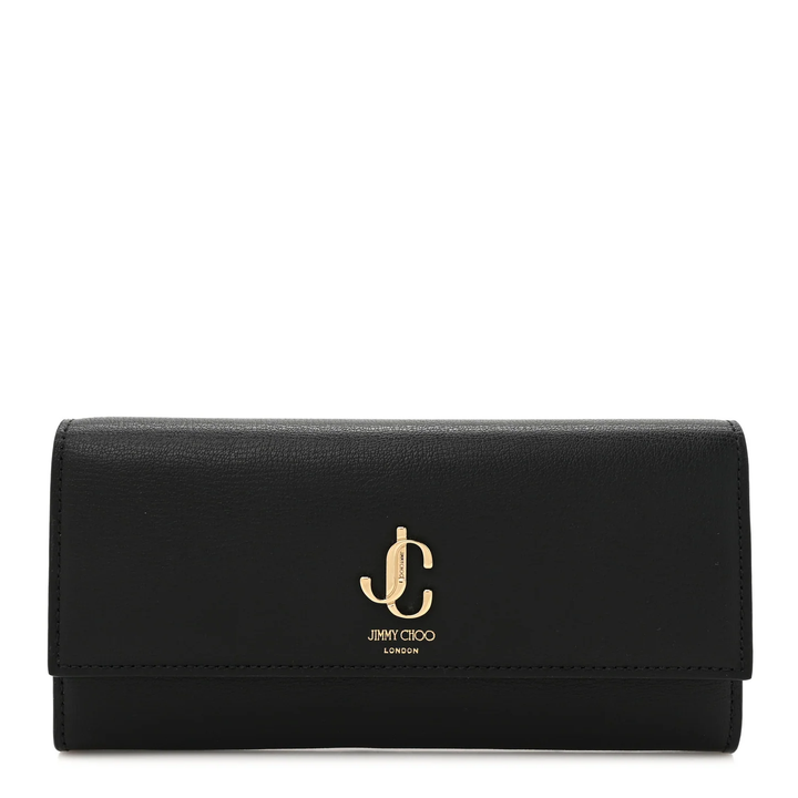 JIMMY CHOO GRAINY CALFSKIN MARTINA CONTINENTAL WALLET