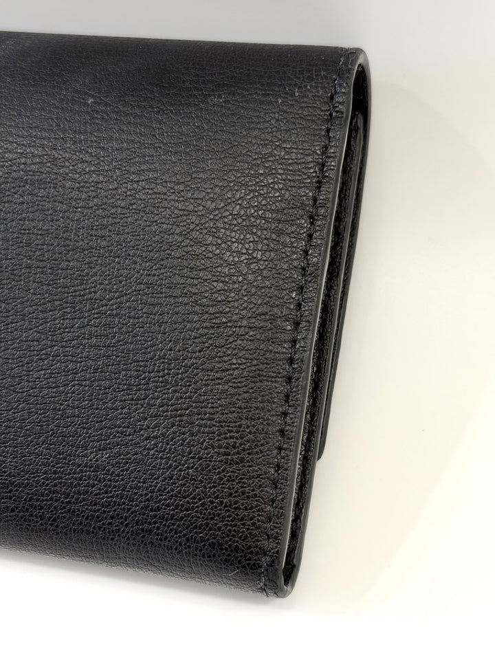 JIMMY CHOO GRAINY CALFSKIN MARTINA CONTINENTAL WALLET