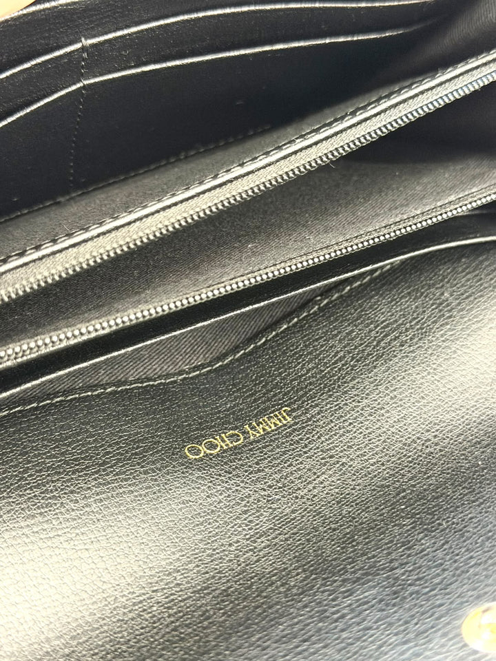 JIMMY CHOO GRAINY CALFSKIN MARTINA CONTINENTAL WALLET