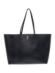JIMMY CHOO SIGNATURE LEATHER TOTE BAG