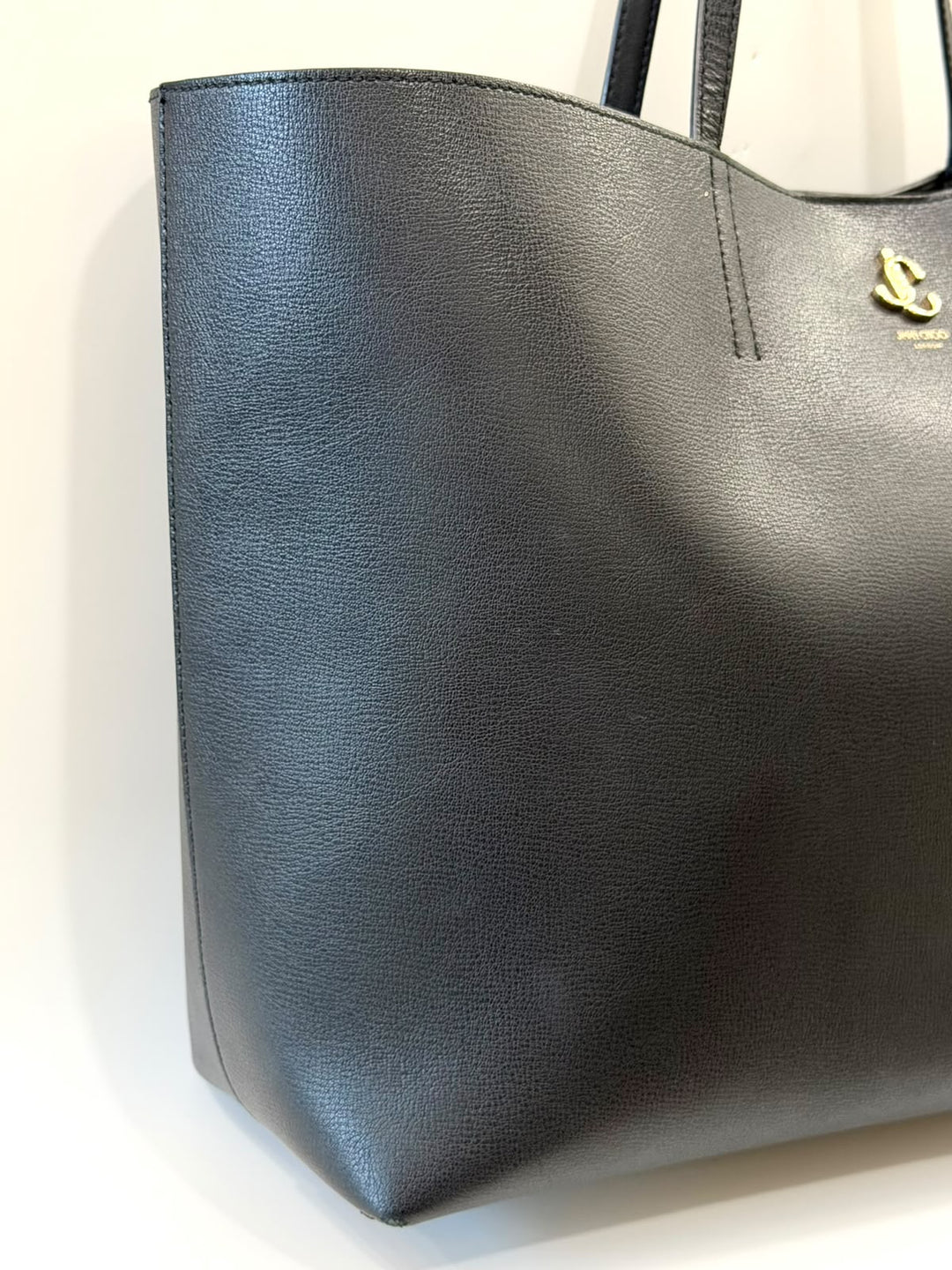 JIMMY CHOO SIGNATURE LEATHER TOTE BAG