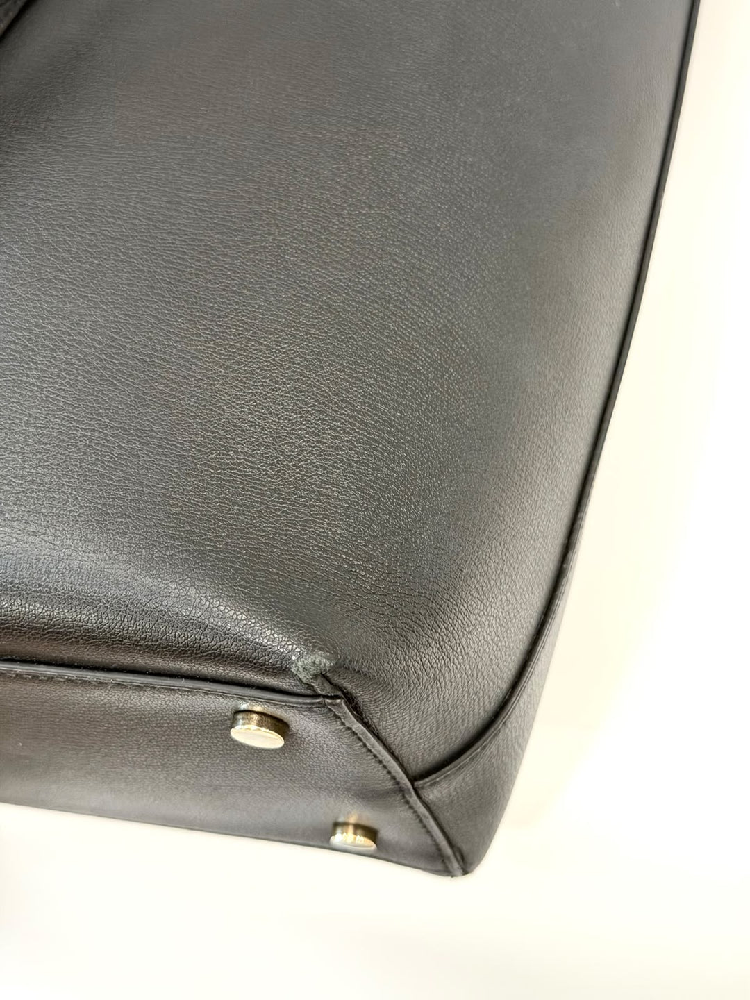 JIMMY CHOO SIGNATURE LEATHER TOTE BAG