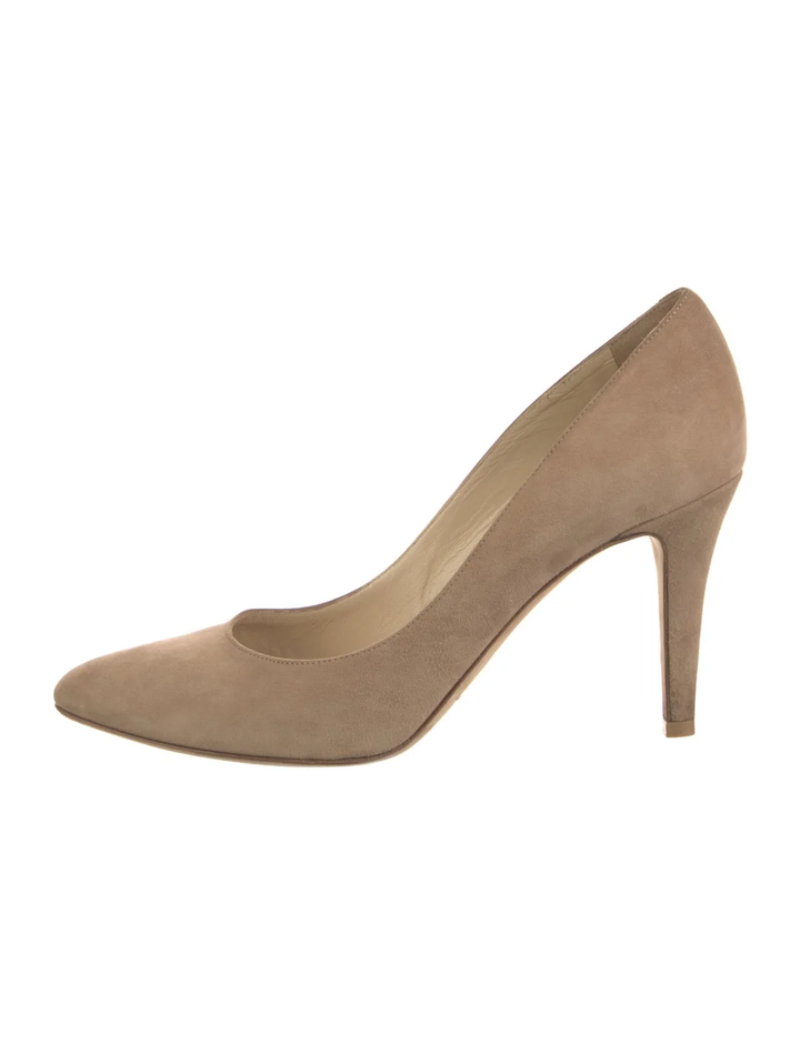 JIMMY CHOO BRIDGET 85 SUEDE PUMPS
