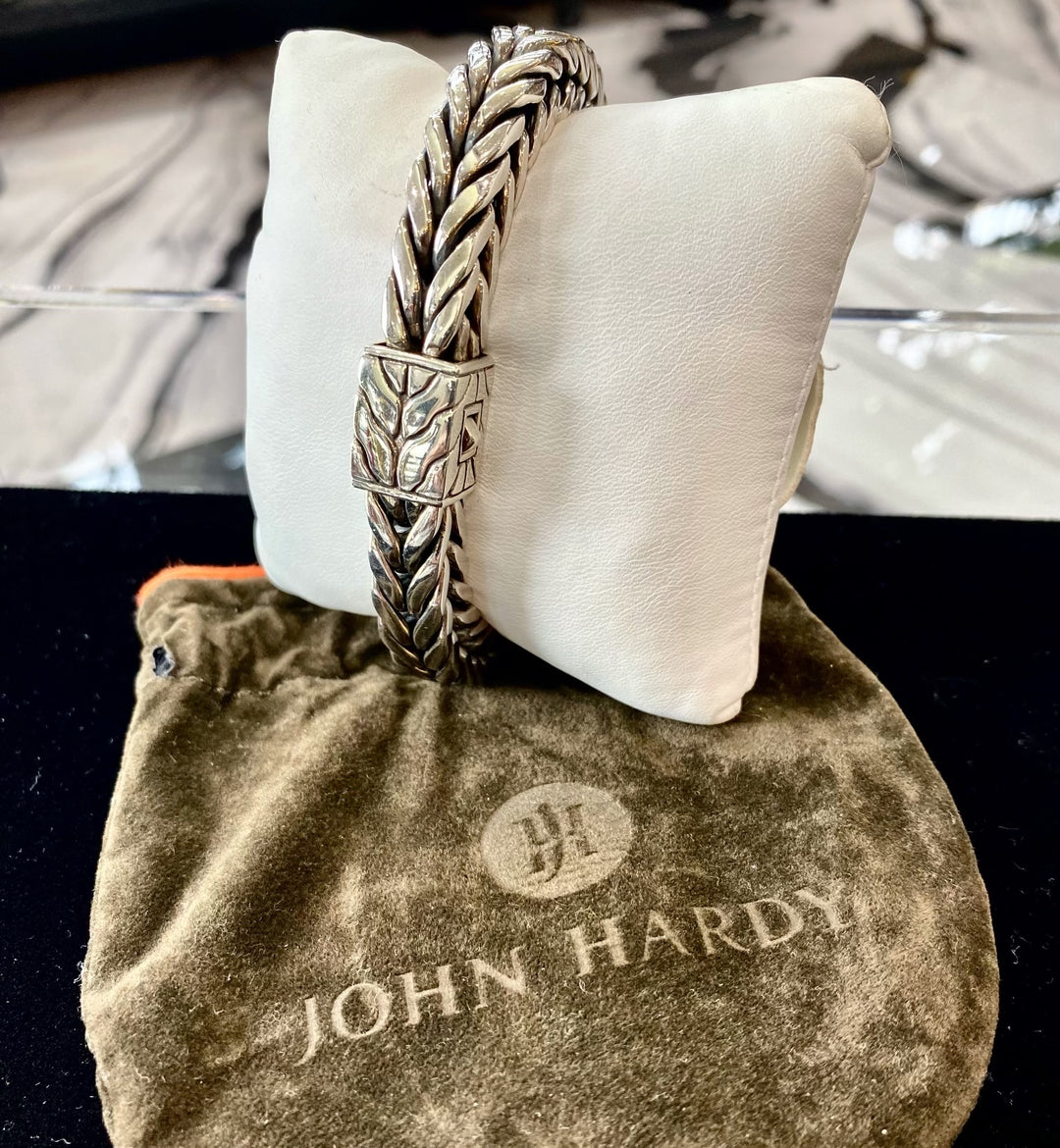 JOHN HARDY STERLING SILVER CLASSIC WHEAT STYLE BRACELET