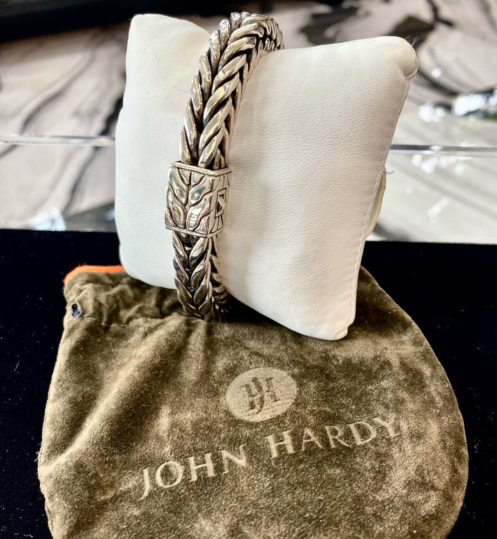 JOHN HARDY STERLING SILVER CLASSIC WHEAT STYLE BRACELET