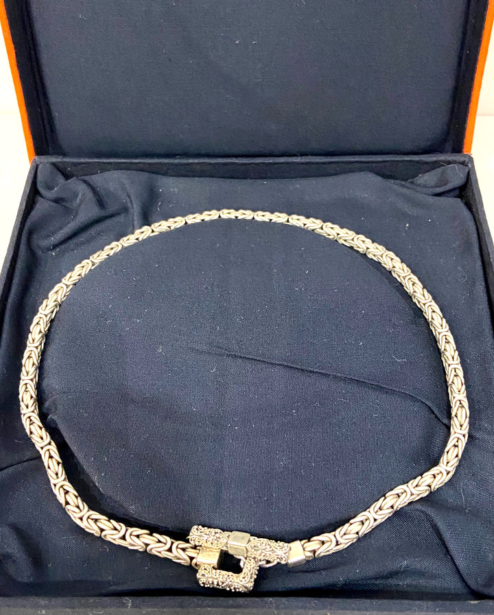 JOHN HARDY STERLING SILVER TOGGLE NECKLACE