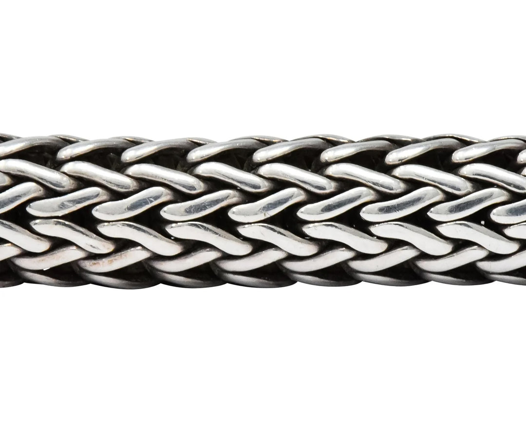 JOHN HARDY STERLING SILVER 18K GOLD DOT STATION BRACELET
