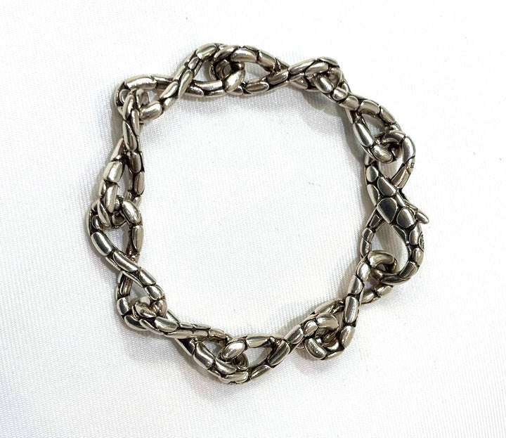 JOHN HARDY KALI TWIST LINK STERLING SILVER CHAIN BRACELET