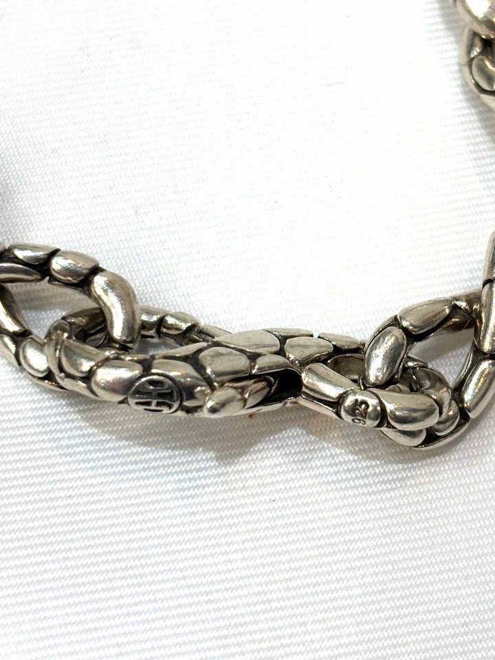 JOHN HARDY KALI TWIST LINK STERLING SILVER CHAIN BRACELET