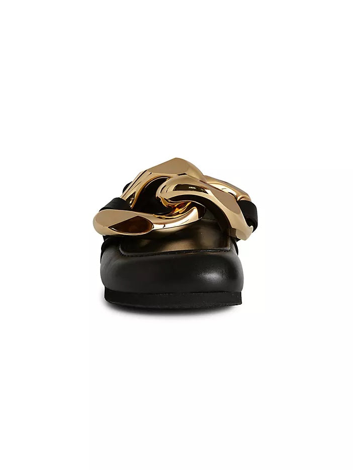 JW ANDERSON CHUNKY NAPPA LEATHER CHAIN MULES