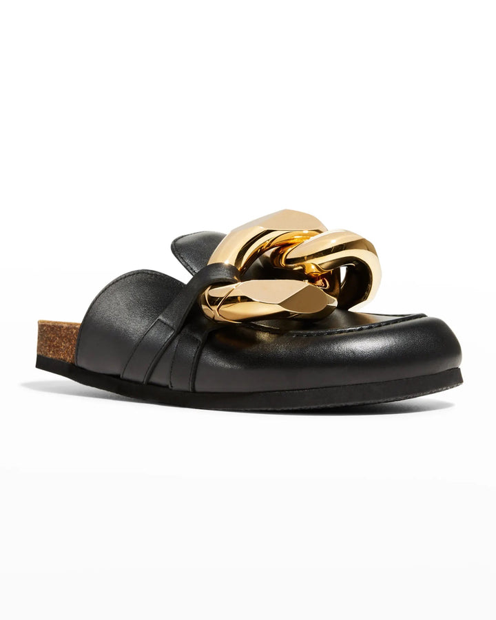 JW ANDERSON CHUNKY NAPPA LEATHER CHAIN MULES