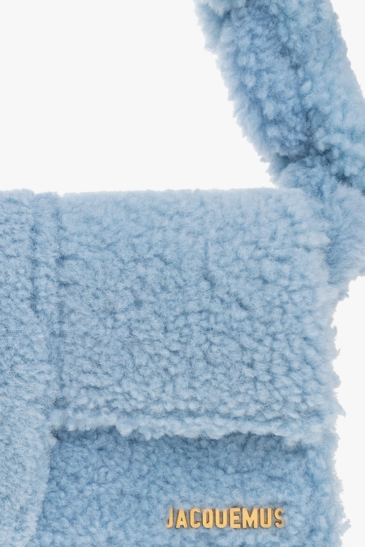 JACQUEMUS LE BAMBIDOU SHEARLING SHOULDER BAG