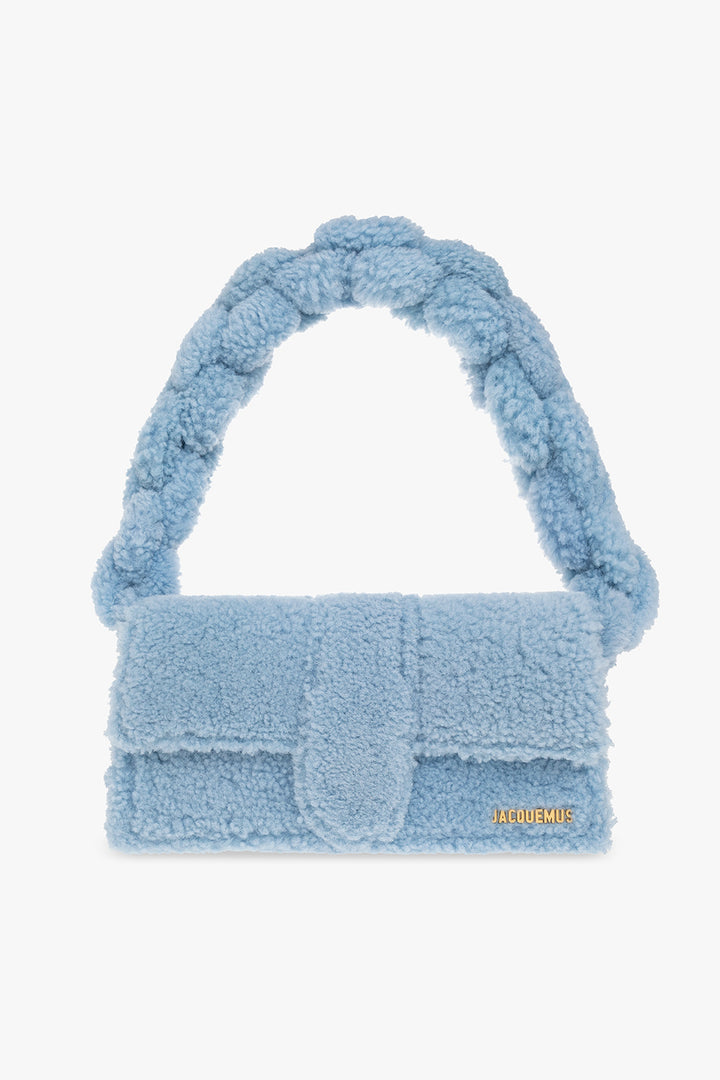JACQUEMUS LE BAMBIDOU SHEARLING SHOULDER BAG