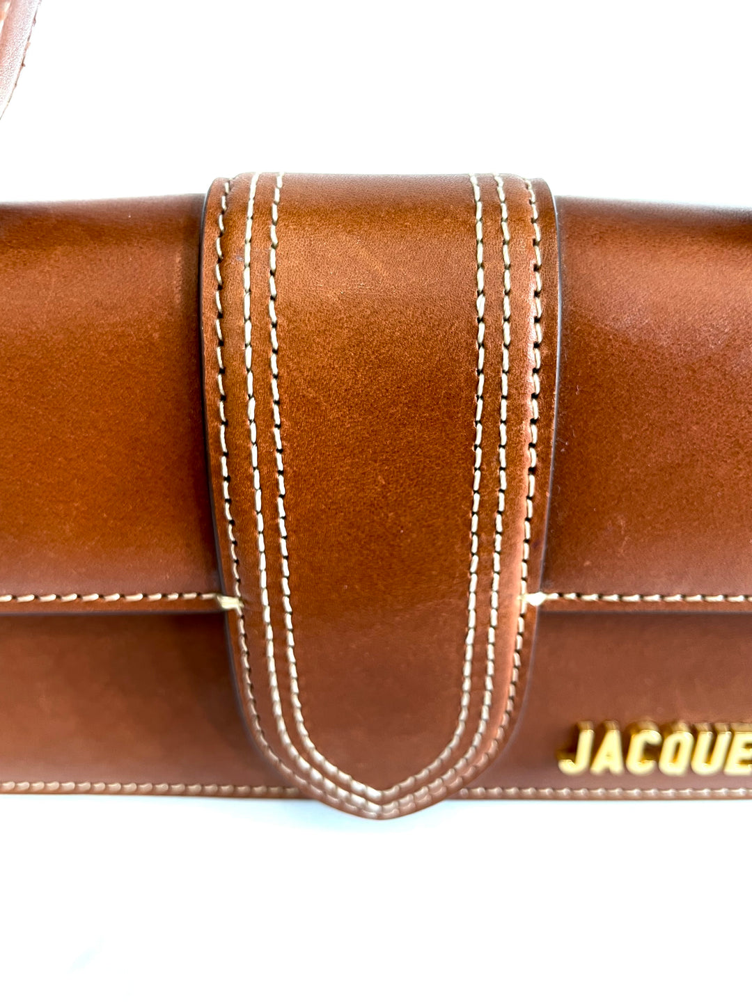 JACQUEMUS LE BAMBINO CALFSKIN LEATHER TOP HANDLE CROSSBODY BAG