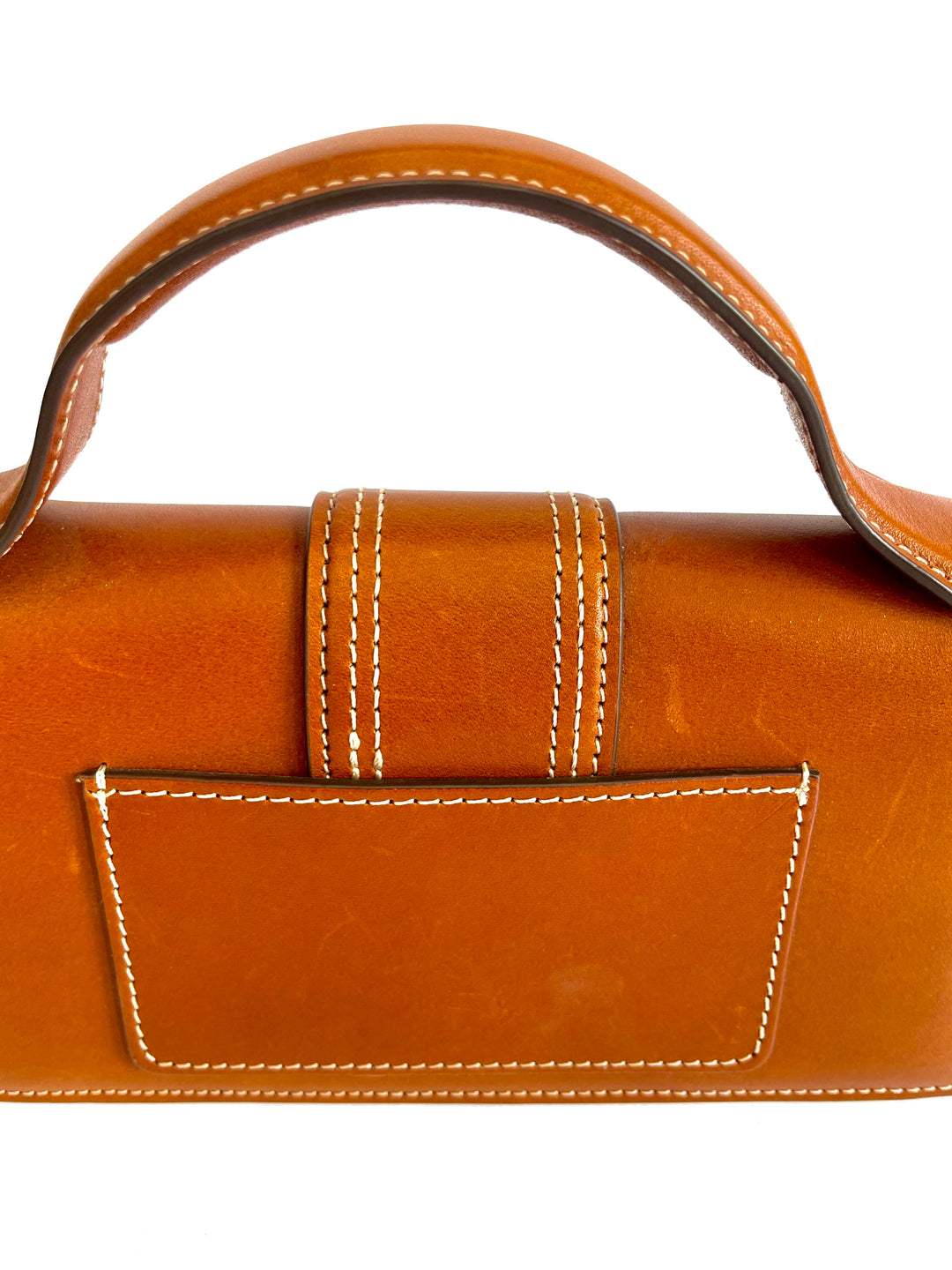 JACQUEMUS LE BAMBINO CALFSKIN LEATHER TOP HANDLE CROSSBODY BAG