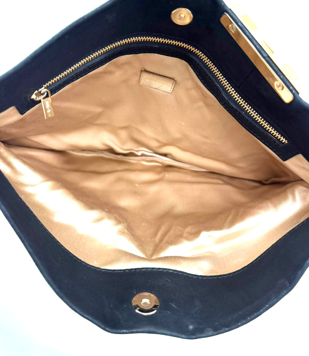 JIMMY CHOO CHANDRA CHAIN SUEDE CLUTCH BAG