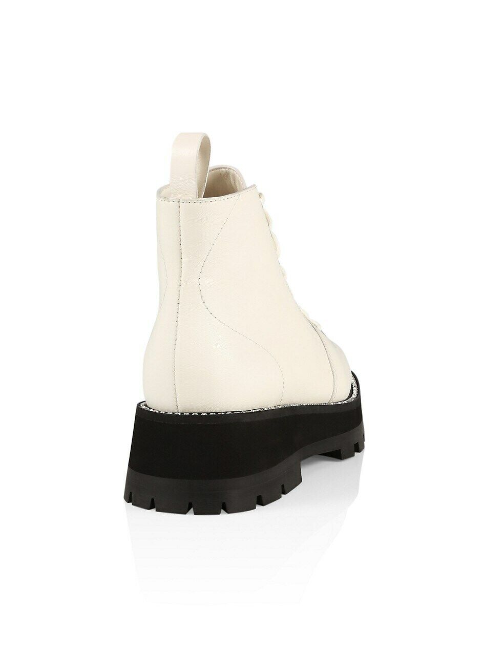 JIMMY CHOO COLBY LEATHER PLATFORM ANKLE BOOTS