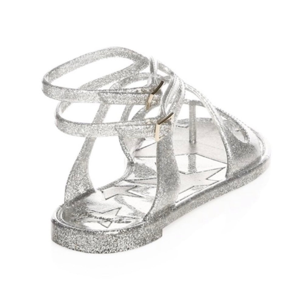 JIMMY CHOO LANCE GLADIATOR JELLY SANDALS