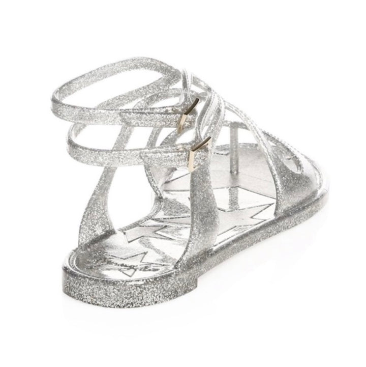 JIMMY CHOO LANCE GLADIATOR JELLY SANDALS