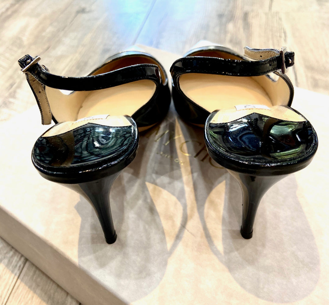 JIMMY CHOO POINTED TOE SLINGBACK PUMPS