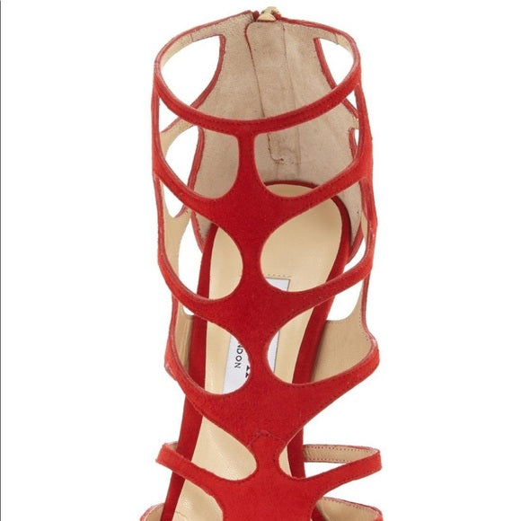 JIMMY CHOO REN 100 SUEDE PUMPS SANDALS