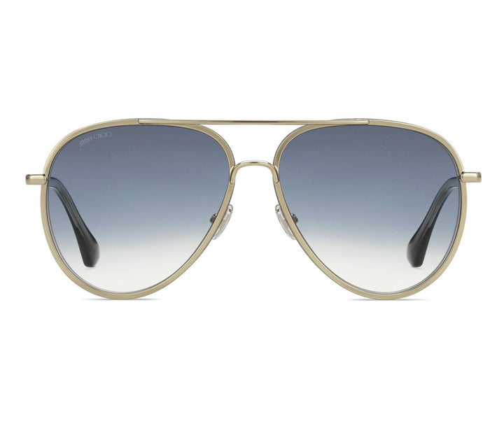 JIMMY CHOO TRINY/S LKS08 AVIATOR GLITTER SUNGLASSES