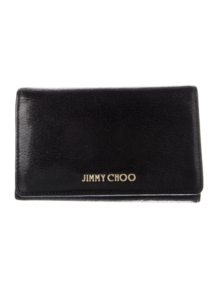 JIMMY CHOO MARLEE CALFSKIN LEATHER BI-FOLD WALLET