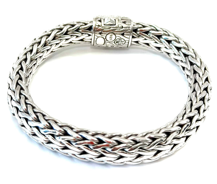 JOHN HARDY ICON PAVÉ DIAMOND STERLING SILVER BRACELET